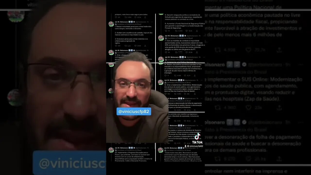 RESUMÃO! Vinte e dois motivos para votar em Bolsonaro.