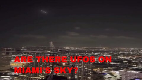 Are there Three UFOS on the sky of Miami? What you think?