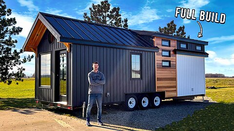 BUILDING A TINY HOUSE - DIY Full Exterior Build