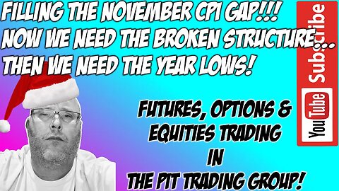 Filling The Gap & Structure - ES NQ Premarket Trade Plan - The Pit Futures Trading