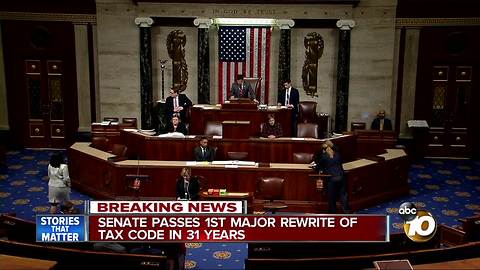 Senate passes first major rewrite of Tax Code in 31 years