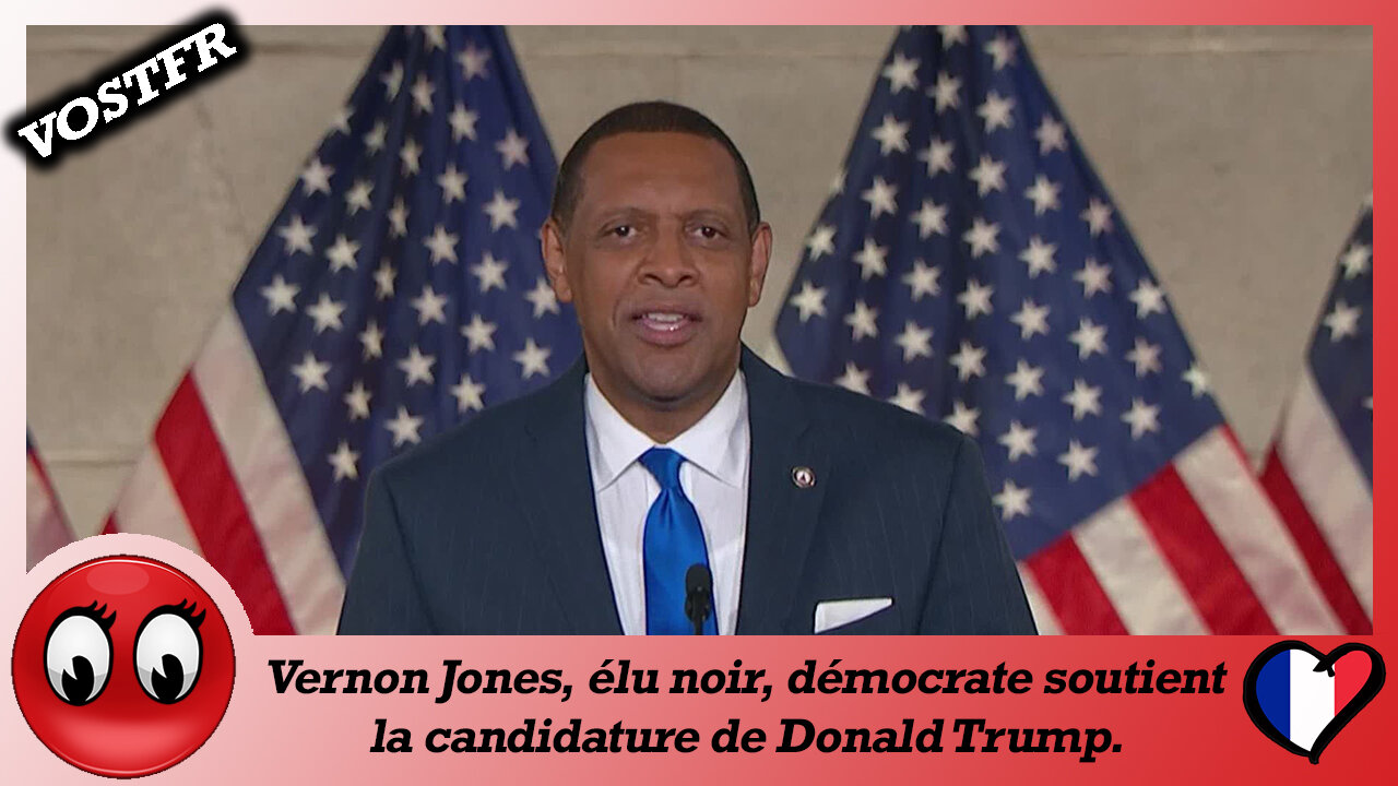 (VOSTFR) Vernon Jones, élu noir, démoctrate, soutient la campagne de Donald Trump.