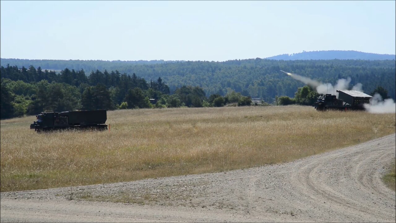 British MLRS Engage Targets During a Live-Fire Mission - Dynamic Front 22