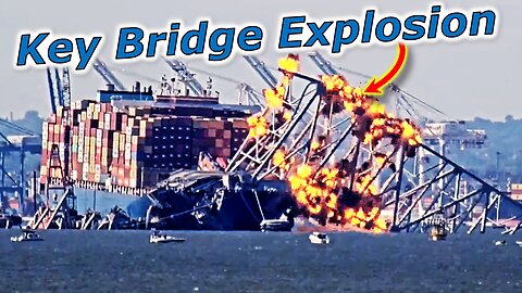 First Views On MV Dali Ship After Bridge Exploded Off