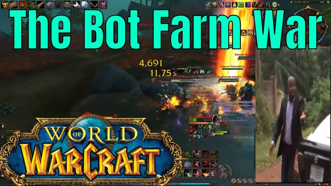 Harrassing A Bot Farm In World Of Warcraft With Some Sick Beats