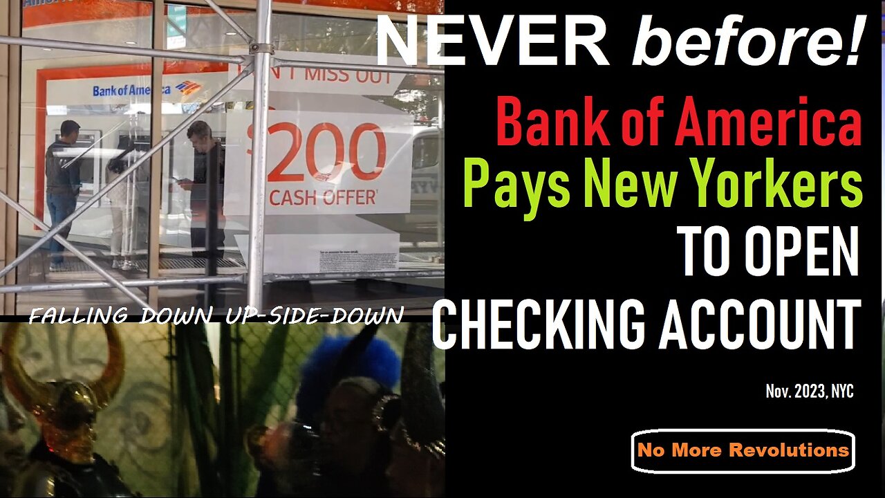 Never Before! Bank of America Pays New Yorkers $200 to Open Checking Account...