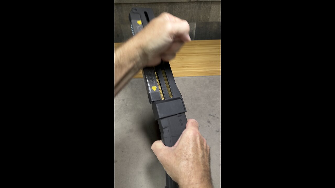 AR15 Magazine loader in action