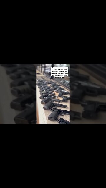 Apreensão típica de armas para o narcotráfico: não se originam dos CACs e, sim, do contrabando