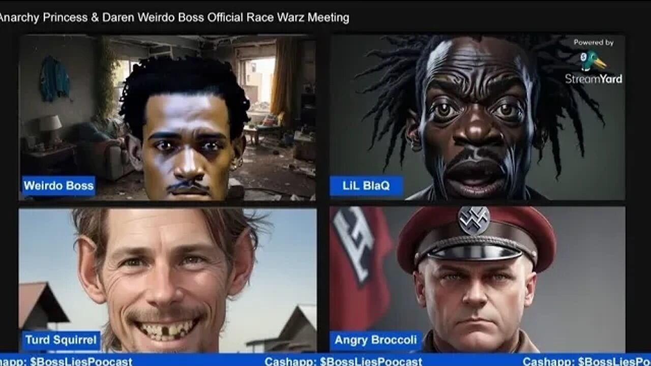Meet the Characters of #RaceWarZ Part 1 ......#Racebaiting #j6 #nfac #defenderofpants #comedy #AI