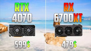 RTX 4070 vs RX 6700 XT - Test in 12 Games