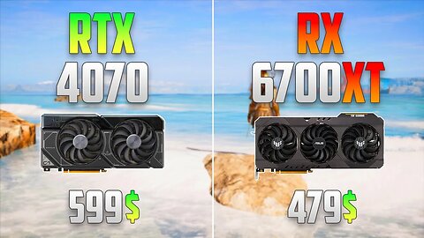 RTX 4070 vs RX 6700 XT - Test in 12 Games