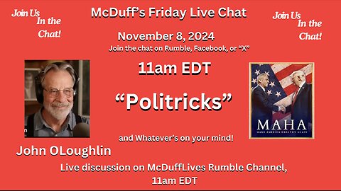 McDuff's Friday Live Chat, November 8, 2024