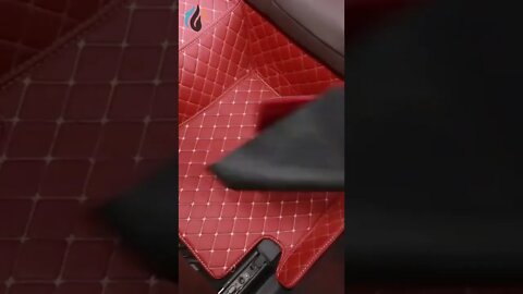 Car floor mat is customize made