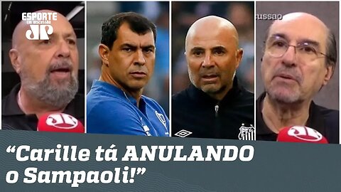 "O Carille tá ANULANDO o Sampaoli!" Corinthians é EXALTADO após 2 a 1 no Santos!