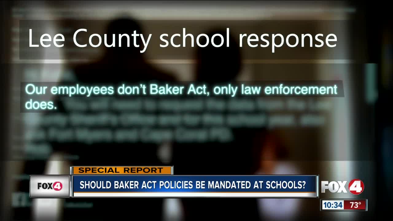 FL schools aren't mandated to have Baker Act policies; parents still left in the dark, critics say