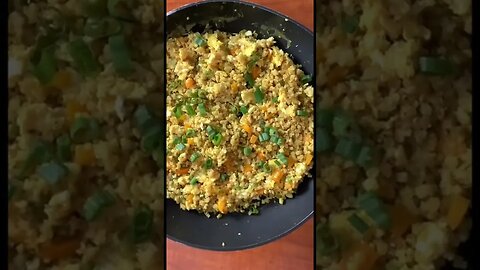 Keto Cauliflower Fried Rice Recipe #shorts #youtubeshorts