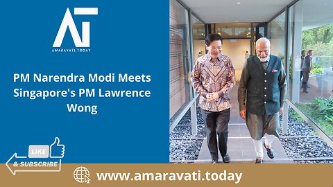 PM Narendra Modi Meets Singapore's PM Lawrence Wong | Amaravati Today