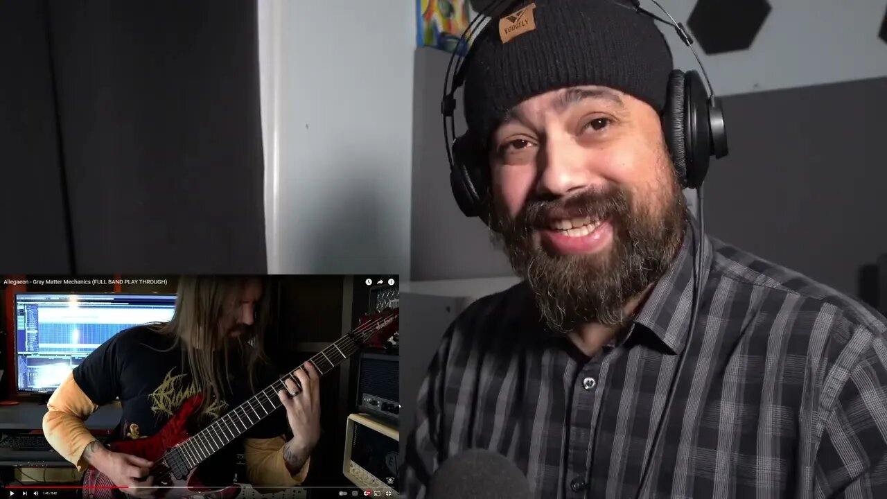 Classical Guitarist react to Allegaeon - Gray Matter Mechanics (FULL BAND PLAY THROUGH)
