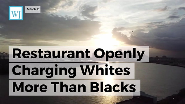 Restaurant Openly Charging Whites More Than Blacks