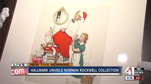 Norman Rockwell exhibit opening in Hallmark Visitors Center for holiday season