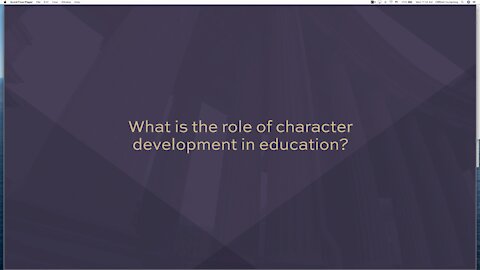 Education and Character Development