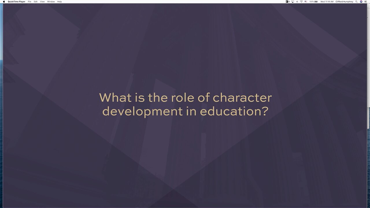 Education and Character Development