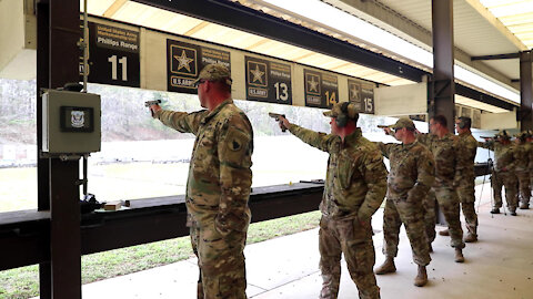 U.S. Army Small Arms Championships Day 6, Pistol Range B-Roll, Part 1