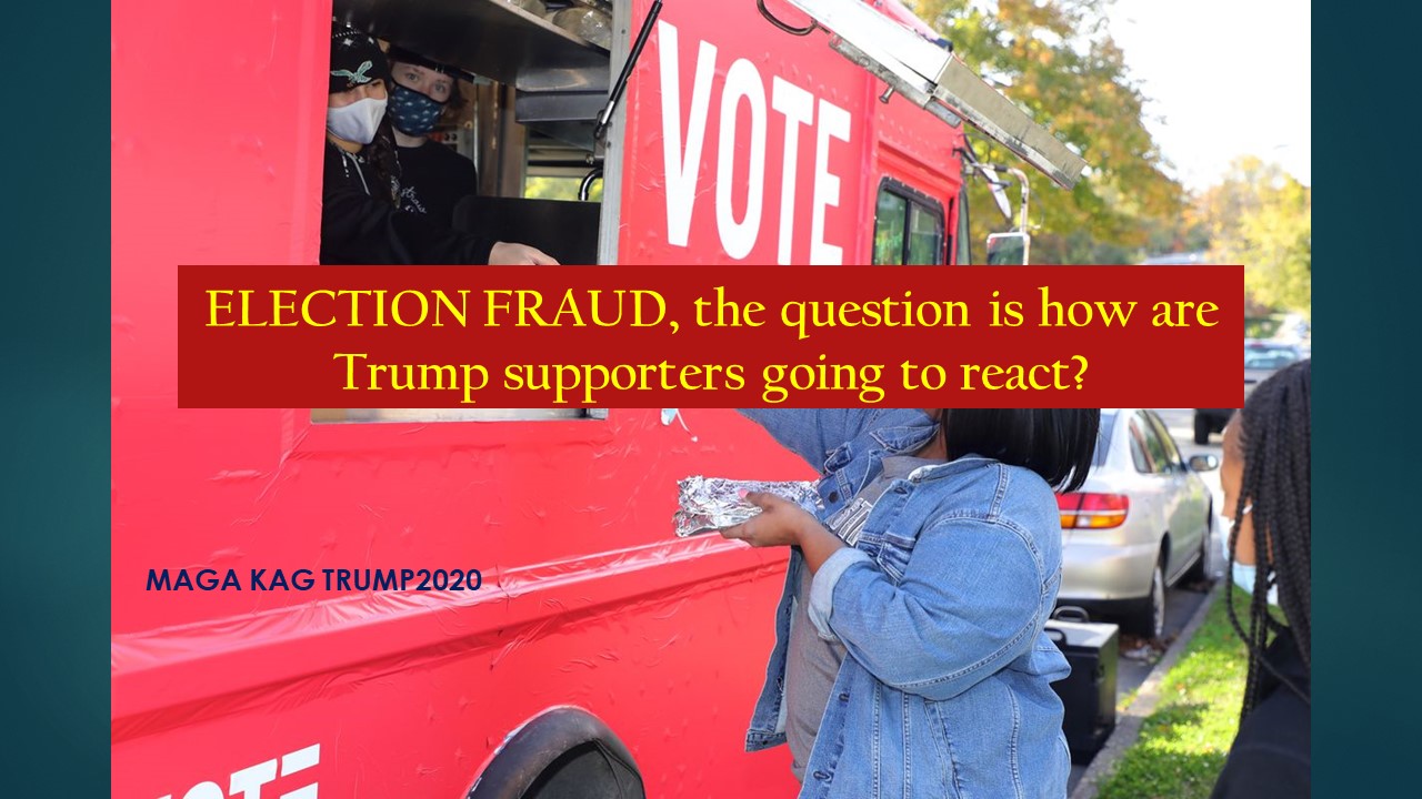 ELECTION FRAUD, the question is how are conservatives going to react? - KAG MAGA TRUMP2020