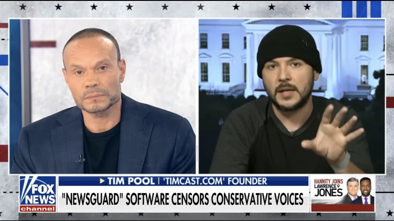 Tim Pool tells Dan Bongino about his recent battle with Newsguard: "I think it's a joke."