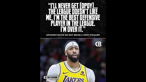 Is AD the Best Defender in the League