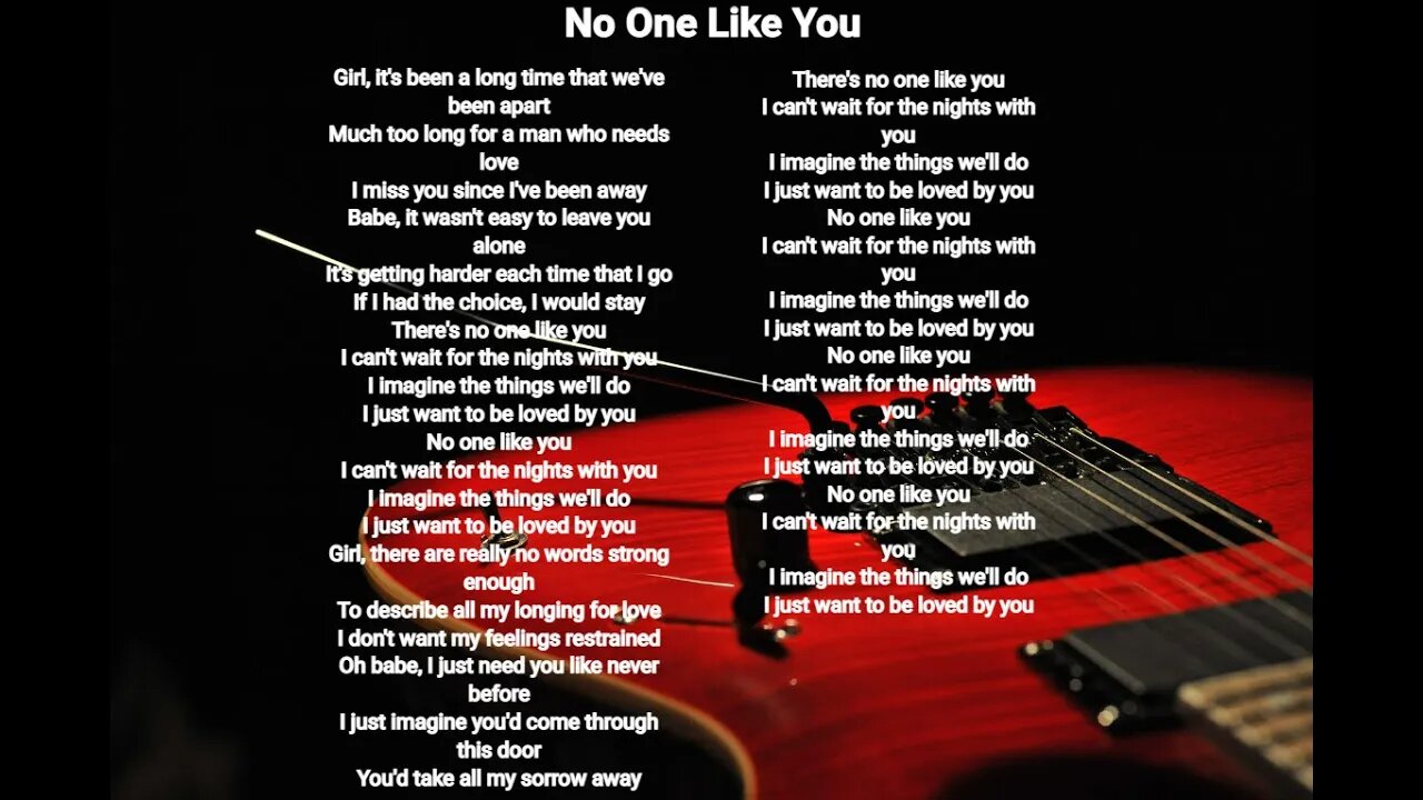 Scorpions - No One Like You - Scorpions lyrics HQ