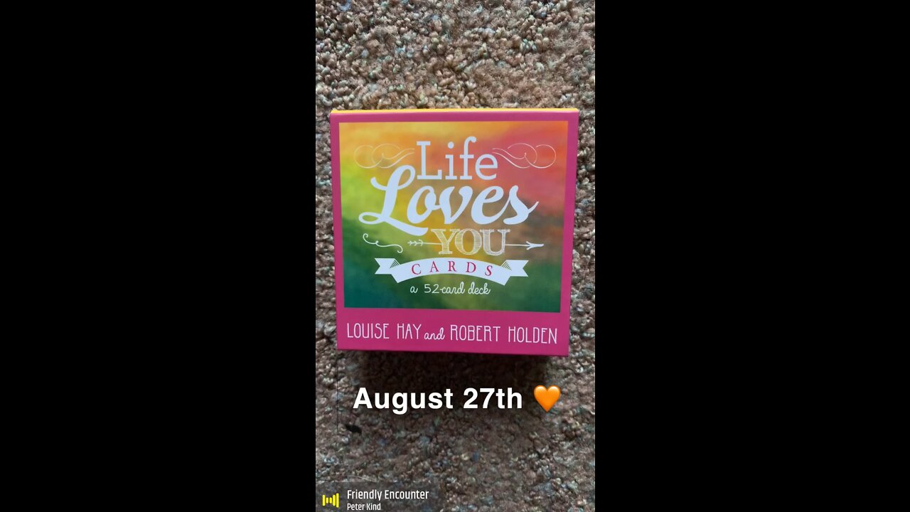 August 27th oracle card: friendly universe