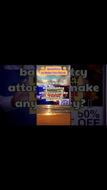 How do bankruptcy attorneys make any money 🤑If an ambulance hits someone...