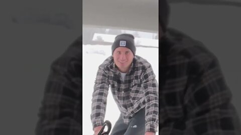 Snowboarding Behind a Car