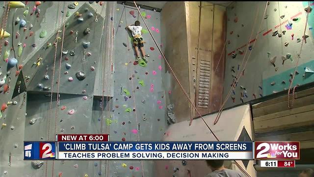 'Clim Tulsa' camp gets kids moving and thinking