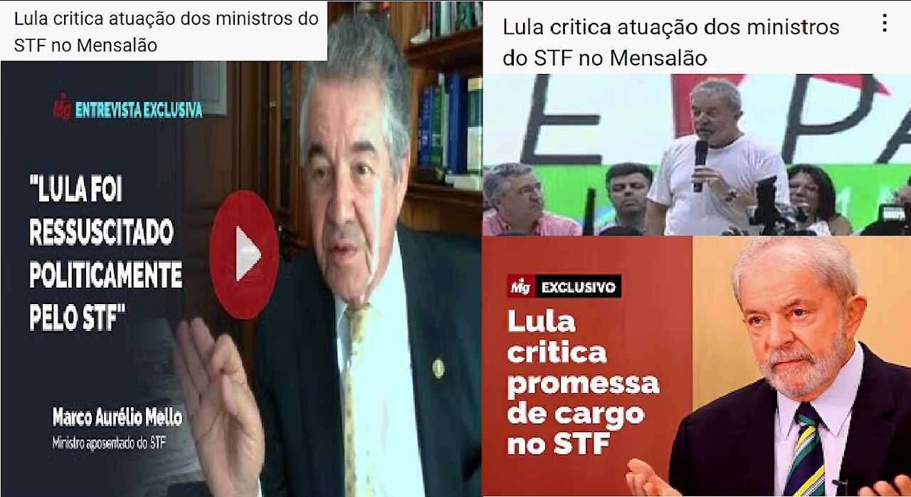 Mensalão: Lula critica atuação dos ministros do STF | STF estão "acovardados" | Tribuna do Brasil