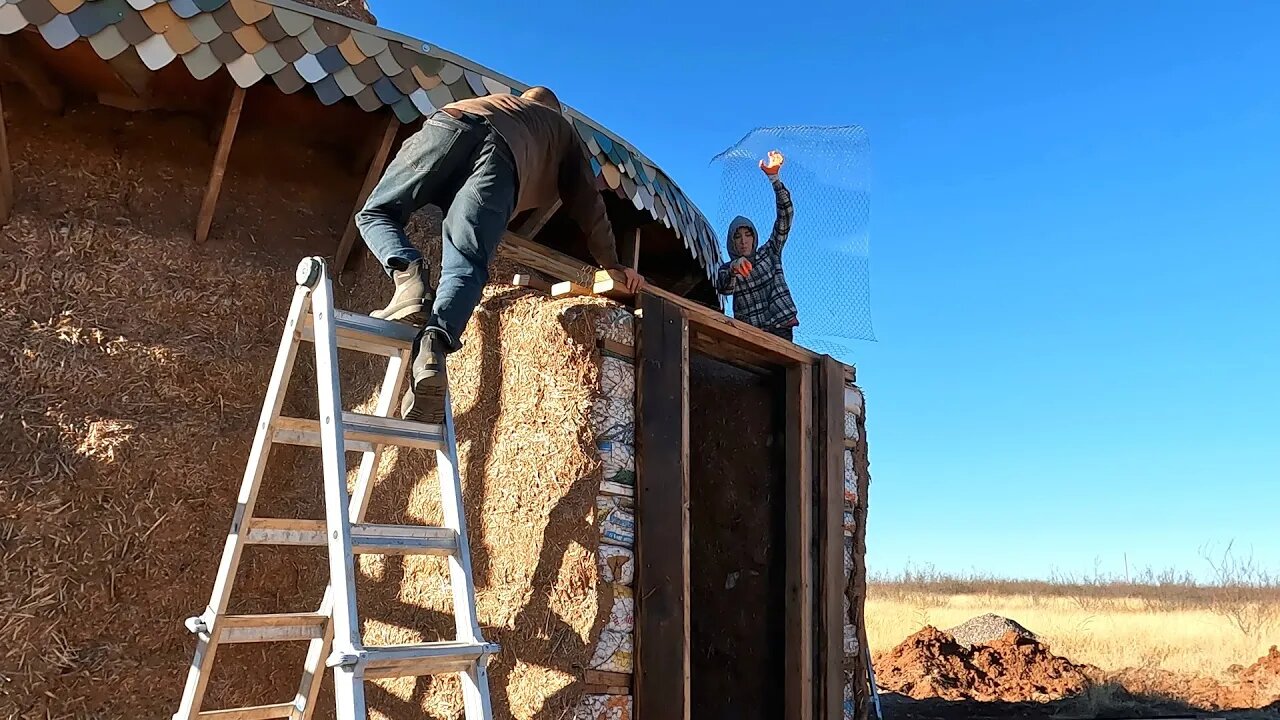 Building A "Mineshaft" Entrance For Our Self-Built Desert Home
