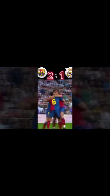 Barcelona vs Real Madrid La Liga 2008 09 #vibe #football #shorts
