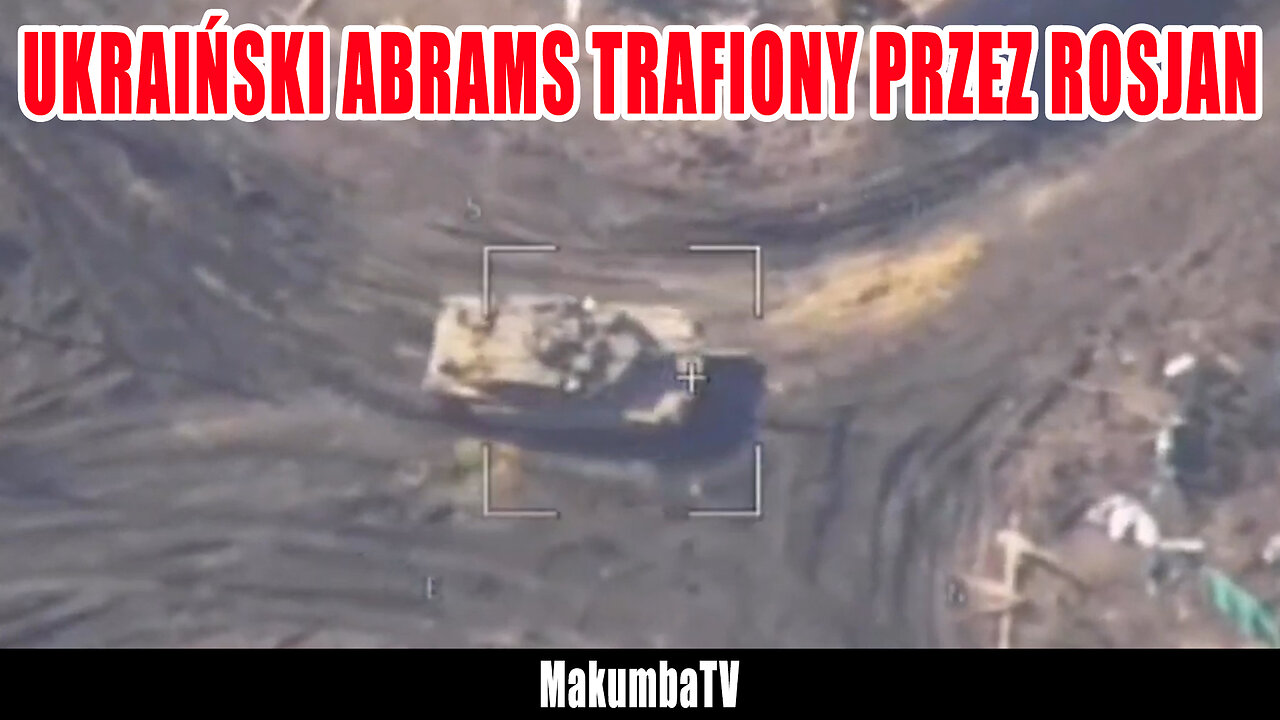 A Ukrainian Abrams was hit by the Russians | ENG SUB