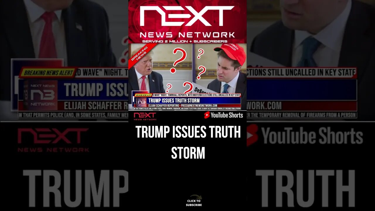 Trump Issues TRUTH STORM #shorts