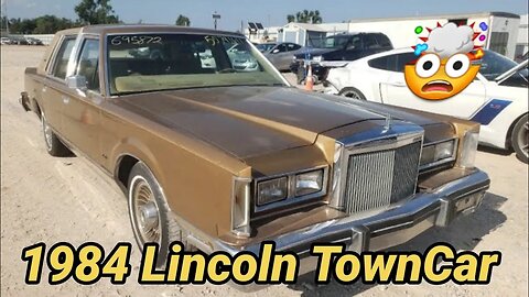 1984 Lincoln Town Car! Copart Live Auction