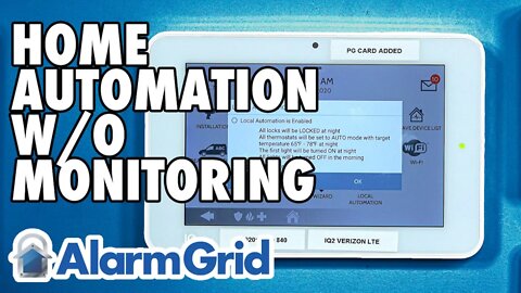 Using Home Automation on a Qolsys IQ Panel 2 w/o Monitoring