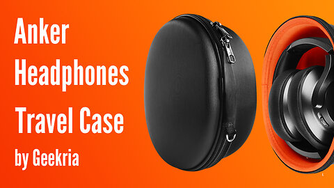 Anker Over-Ear Headphones Travel Case, Hard Shell Headset Carrying Case | Geekria