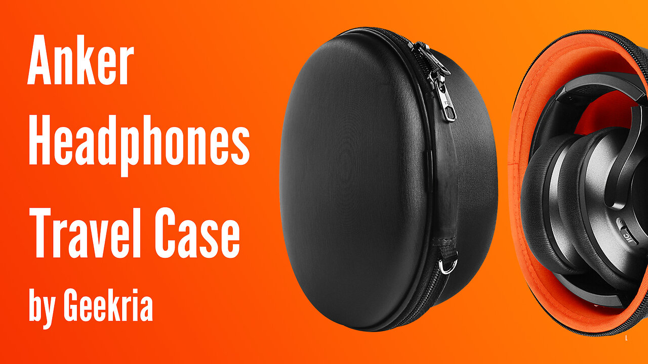 Anker Over-Ear Headphones Travel Case, Hard Shell Headset Carrying Case | Geekria