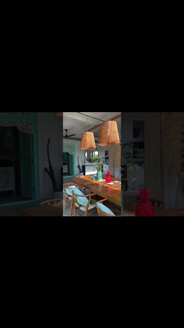 Beautiful and vibrant Bali villa with amazing views 🌴 #shorts #bali #design