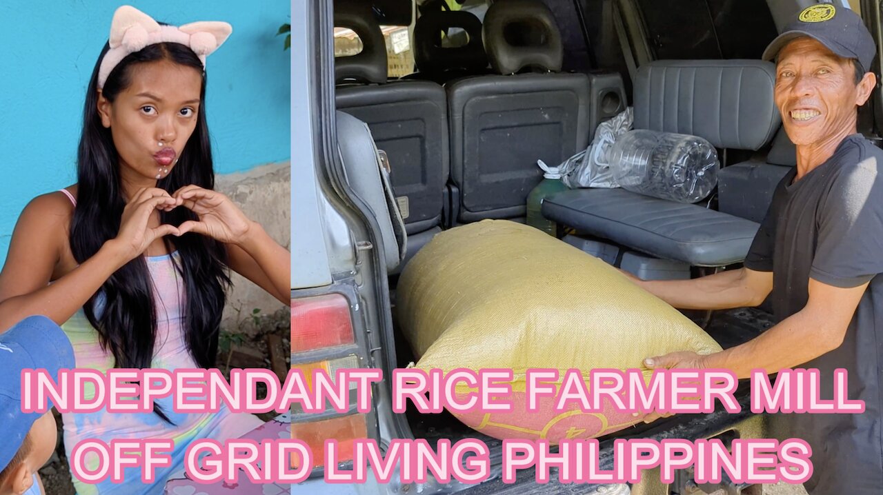 🇵🇭 Independent Rice Farmer Province Harvest Milling Process with Pajero Off Grid Living Philippines