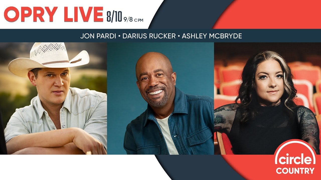 Opry Live 8/10/2024 - Jon Pardi, Darius Rucker, and Ashley McBryde