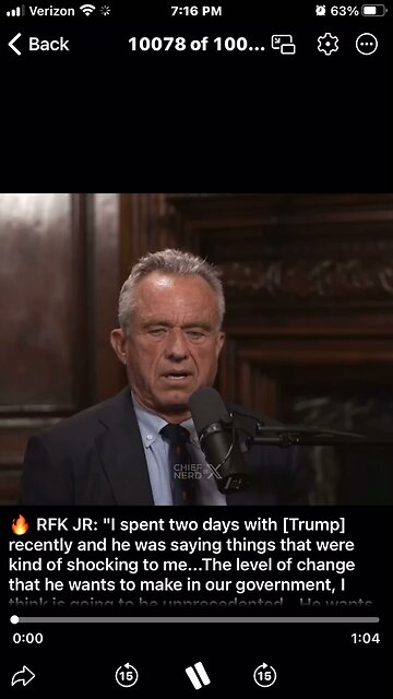 🔥 RFK JR: "I spent two days with [Trump] recently and he was saying things that were kind of shoc