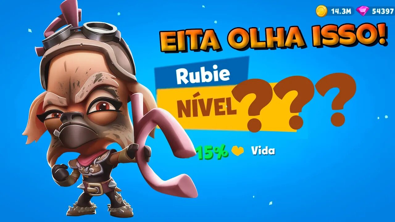 RUBIE Finalmente EVOLUIU, qual será o nv que CHEGOU? Zooba