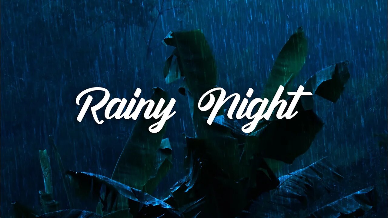 Night Rain | 1 Hour Rain Sounds for Sleeping - Beat insomnia, Relax, Study, Reduce Stress